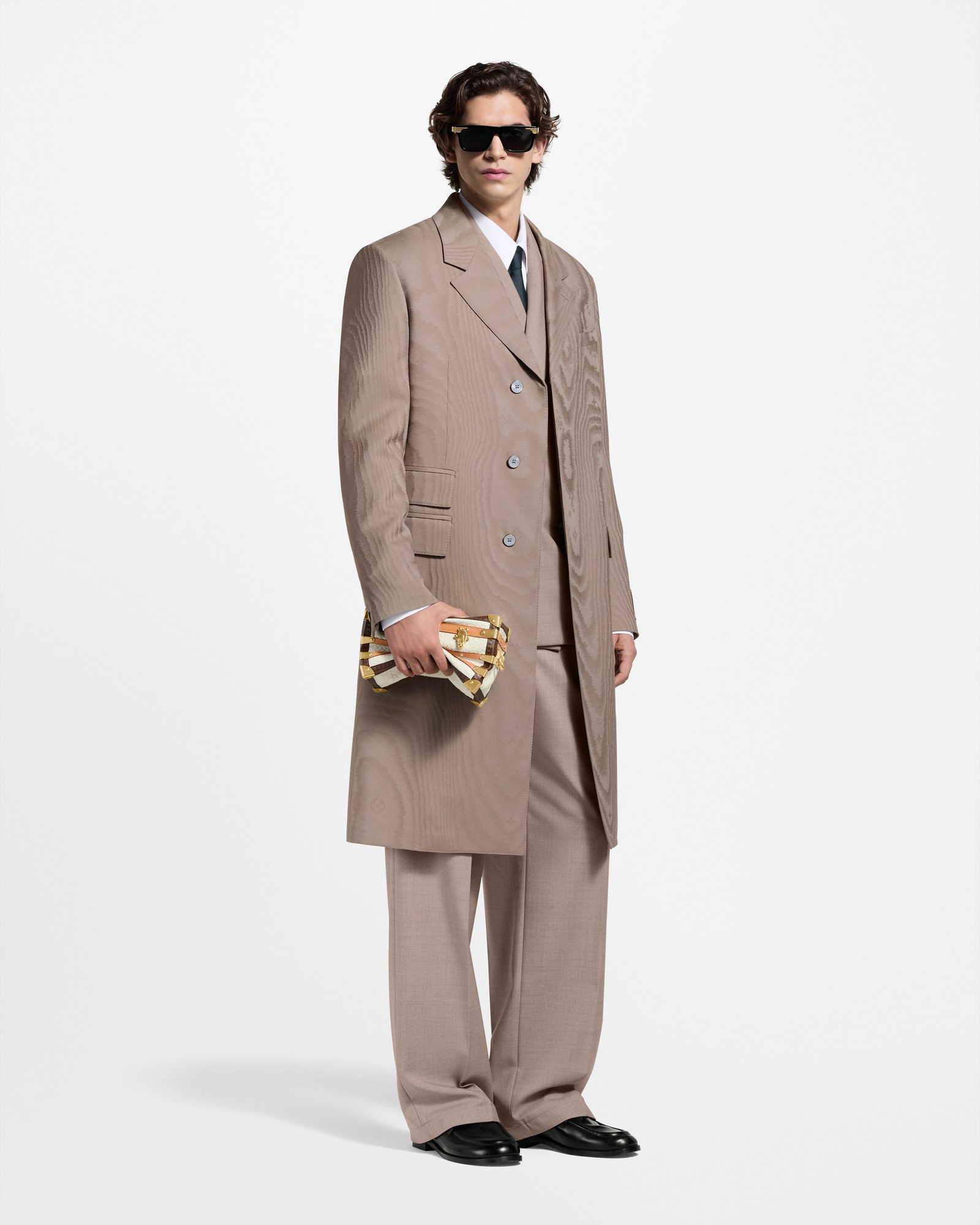 remake beige×black coat LAYERED MODS COAT – THE SHOP YOHJI YAMAMOTO